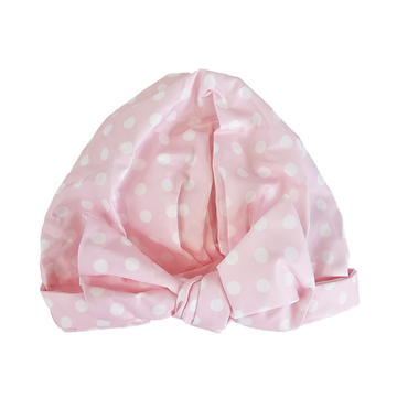 Pink Polka Dot Shower Cap