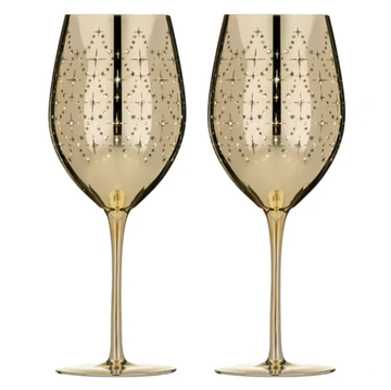 Celeste Gold 2PK Wine Glass