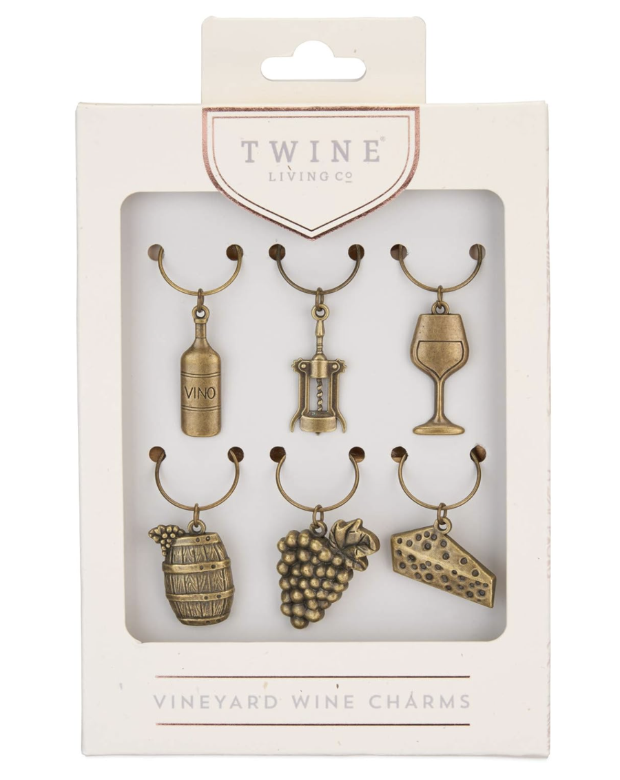 Grapevine Vineyard Wine Charms