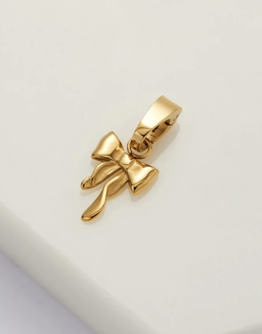 Bow Charm - Gold