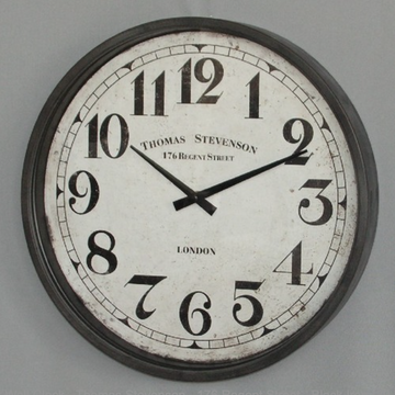 Black Iron London Clock