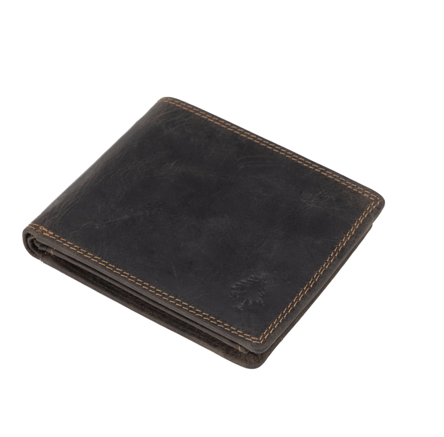 Leather Mans Wallet - Brown