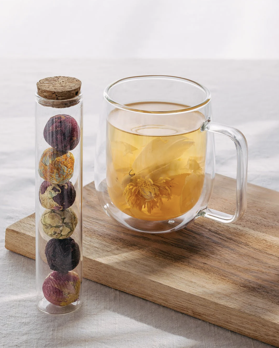 Blooming Tea Balls in Glass Tube