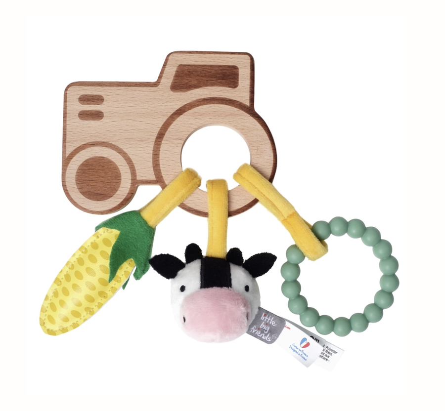 Wooden Rattle - Farm