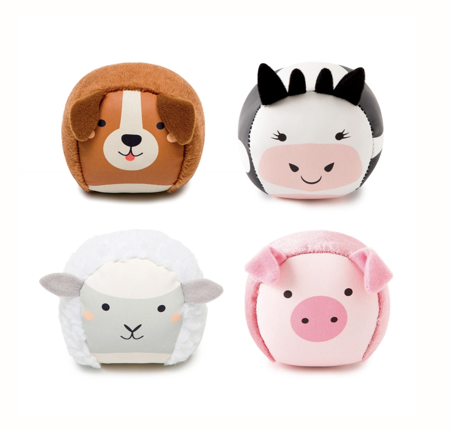 Roly Poly Plush Balls - 4pc
