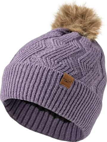 Britt's Knits Mainstay Pom Hat - Purple