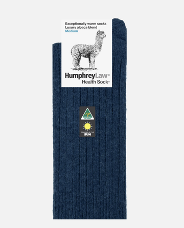 Alpaca Health Sock - Denim