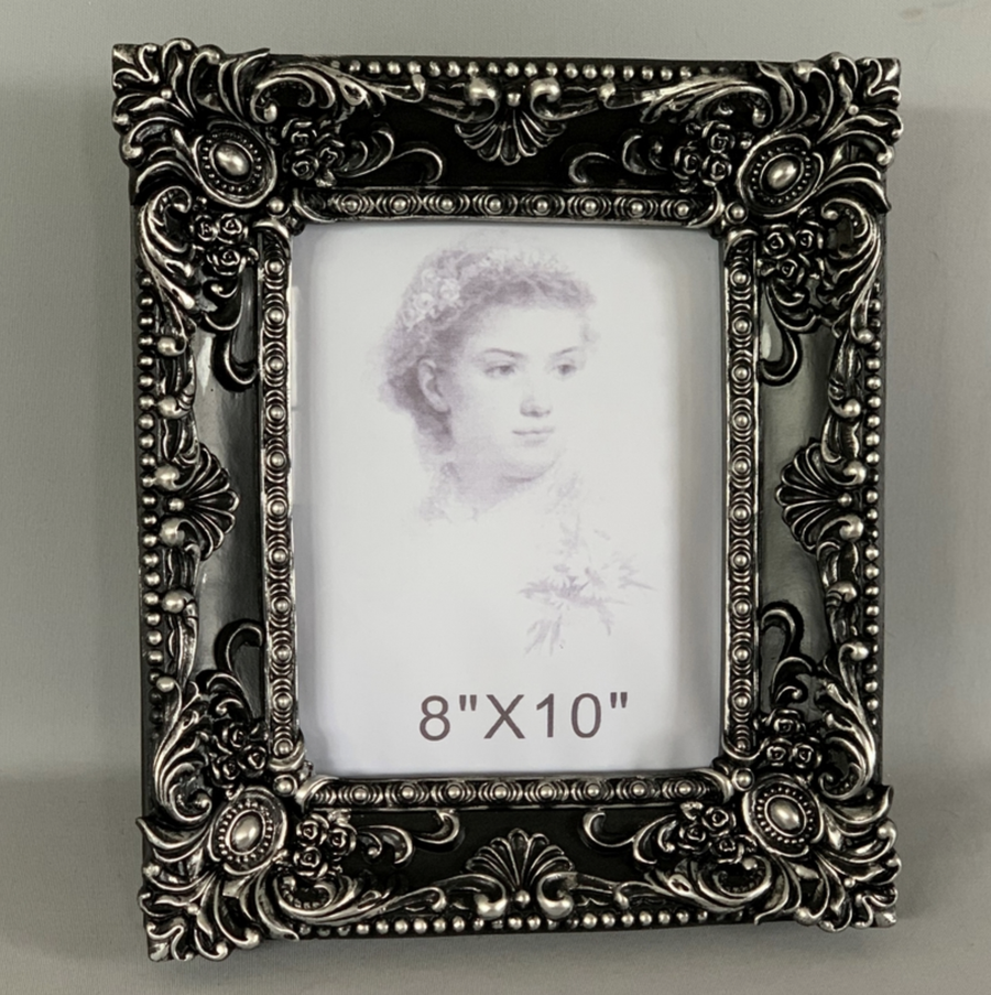 Black With Silver Photo Frame