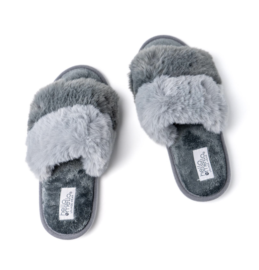 Cotton Candy Puff Slippers - Cloud