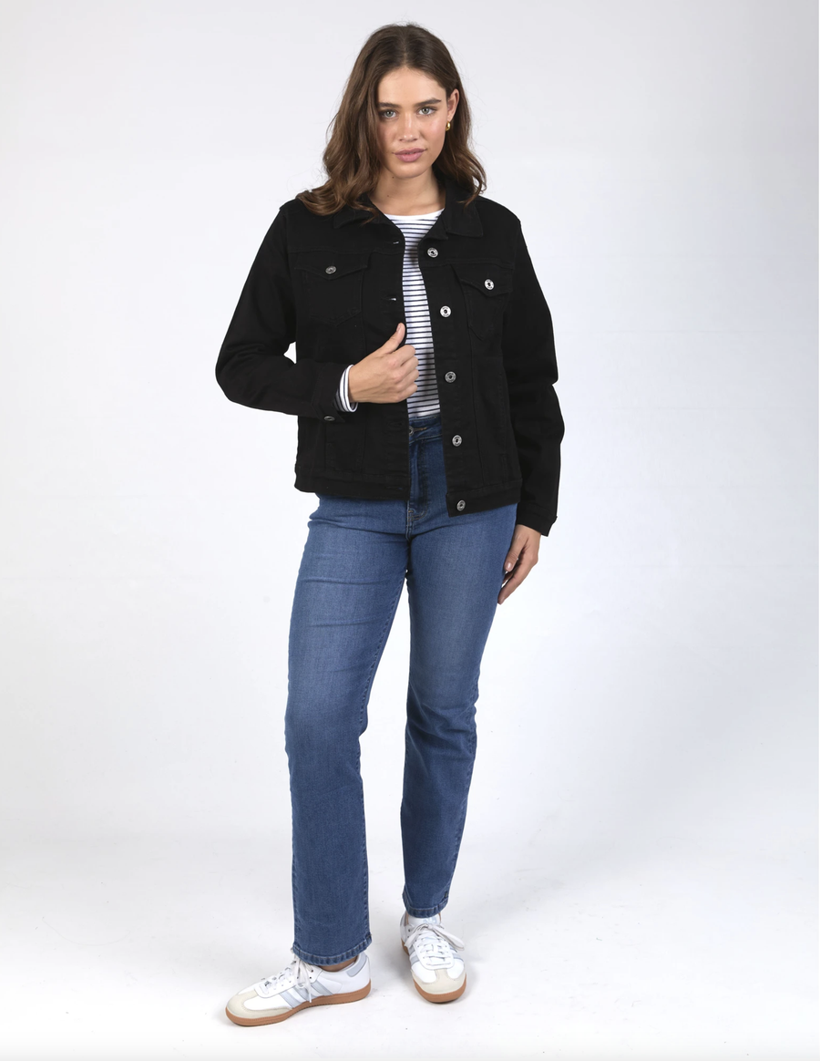 Angie Denim Jacket - Black