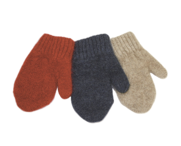 Merino & Possum Child's Mittens - Natural