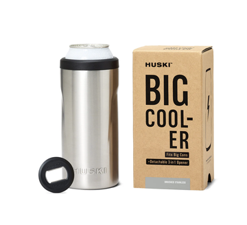 Huski Big Can Cooler - Brushed Stainless