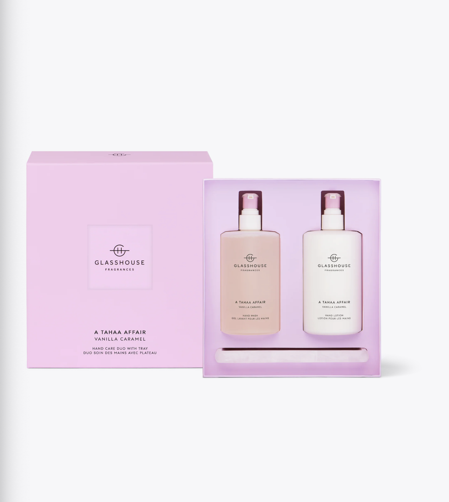Glasshouse Fragrances Hand Care Duo with Tray - A Tahaa Affair