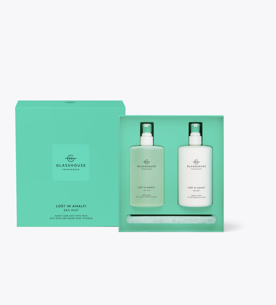 Glasshouse Fragrances Hand Care Duo with Tray - Lost In Amalfi