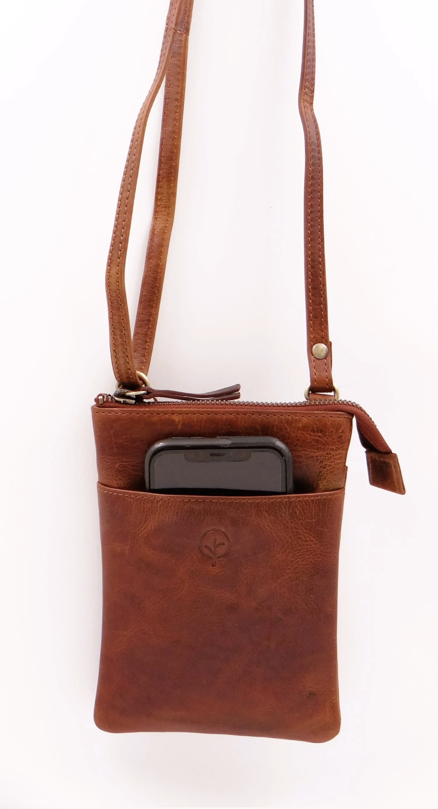 Front Pocket Pouch Bag - Tan Antique