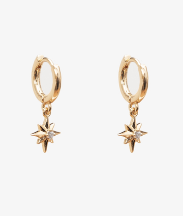 Petite Star Huggie - Gold