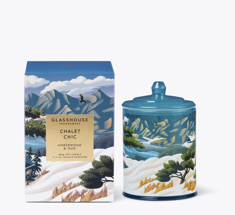 Glasshouse Fragrances Limited Edition Chalet Chic Candle