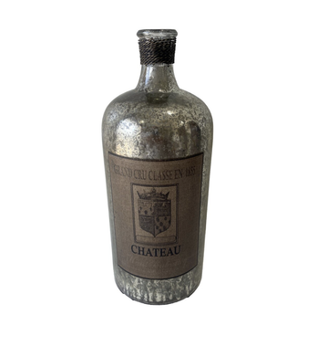 French Chateau Antique Vase - Rustic Antique Silver