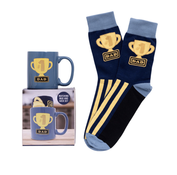 Father's Day #1 Dad Mug & Sock Set