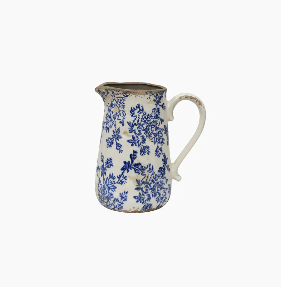 Blue Floral Jug