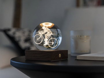 Cyclist - 3D Laser Engraved LED Light