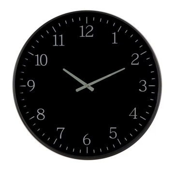 Itzel Clock Black Frame