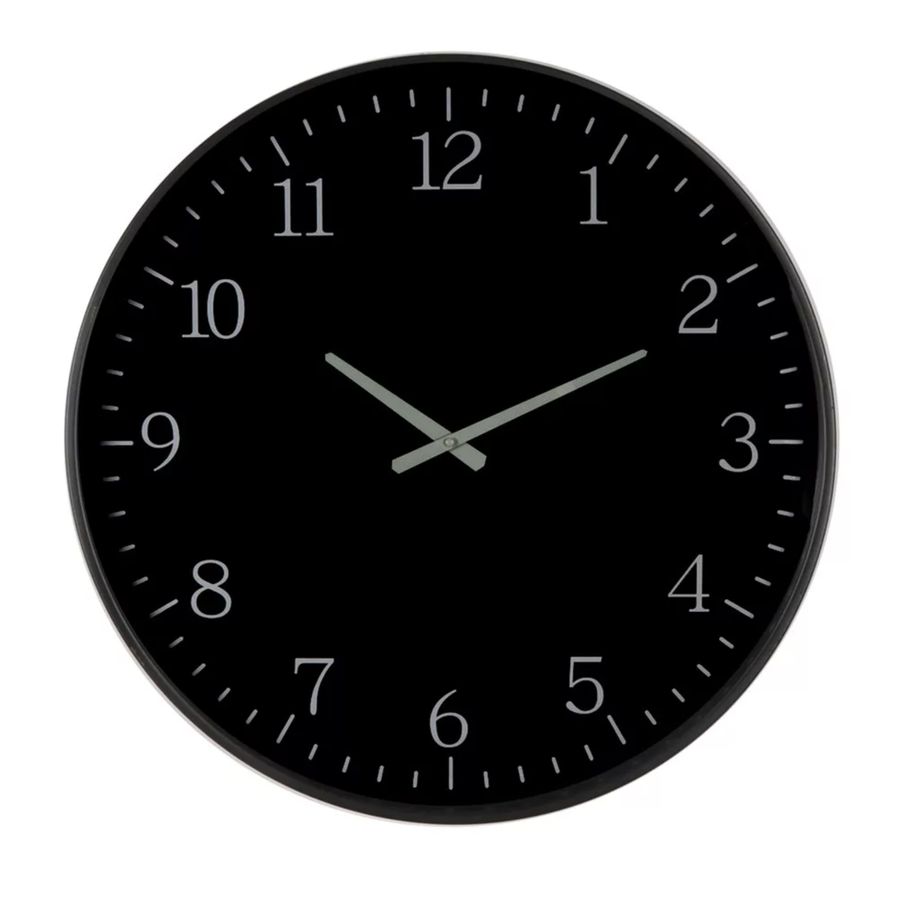 Itzel Clock Black Frame