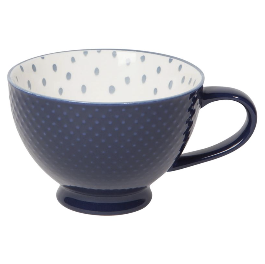 Ink Stamped - Latte Stoneware Mug
