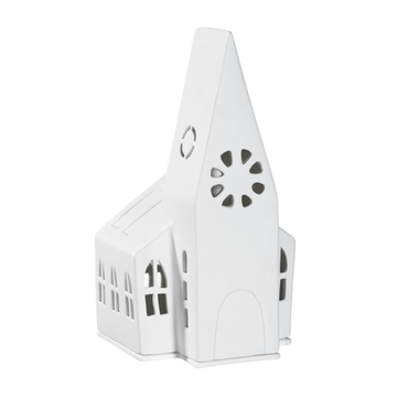 Porcelain Tealight House - Large Church