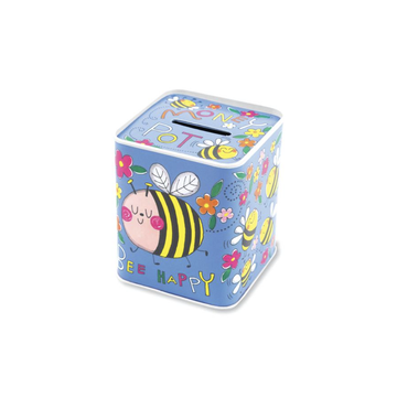 Money Box Tin - Bee Happy