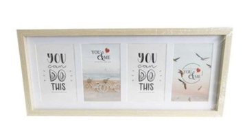 Beech Tones Four White Photo Frame