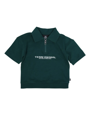 Squad Short Sleeve 1/2 Zip T-shirt - Green