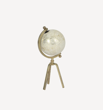 Cream Gold Globe Small
