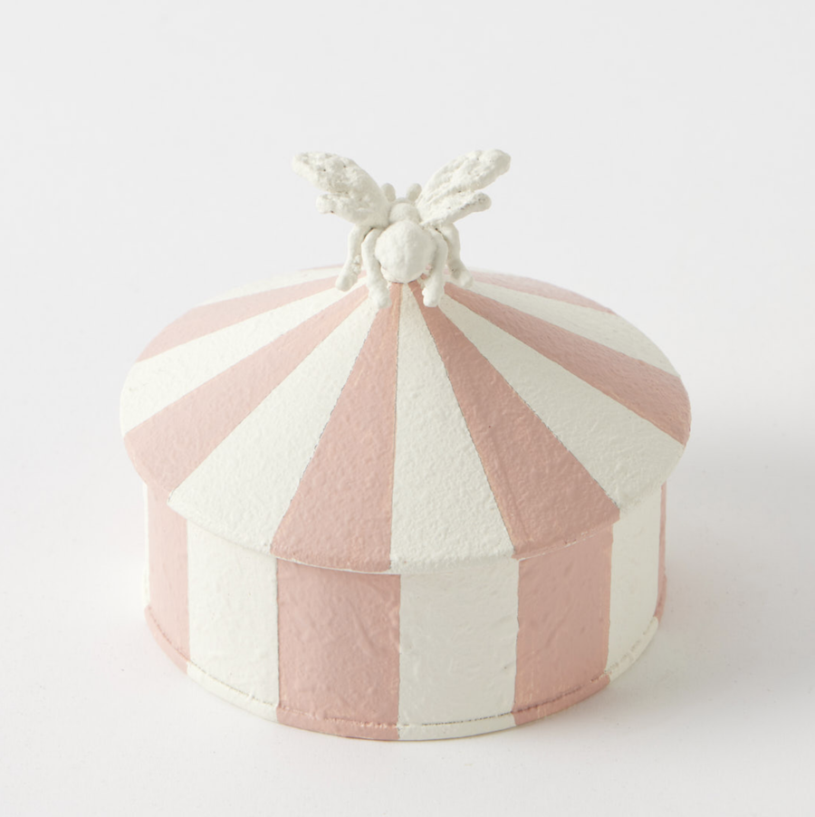 Nature’s Harmony Trinket Box – Pink/Cream