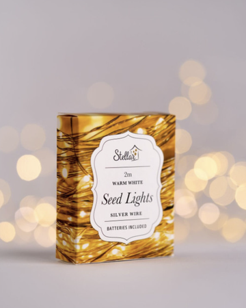 2m Seed Lights - Silver Warm White