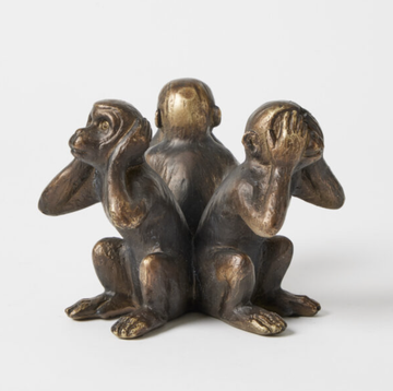 3 Wise Monkeys Sculpture