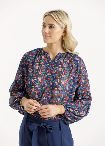 Evie Top - Spring Blossoms