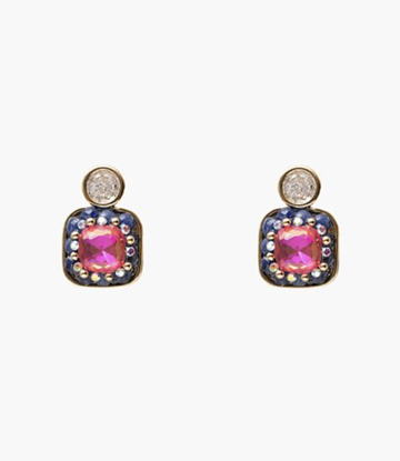 Tickled Pink Crystal Earring