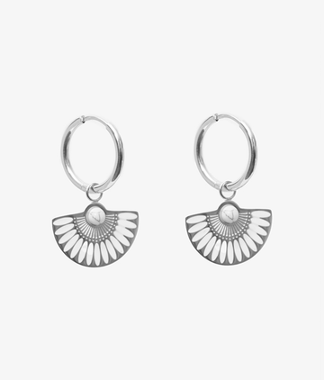 Pocahontas Hoop Earring - Silver