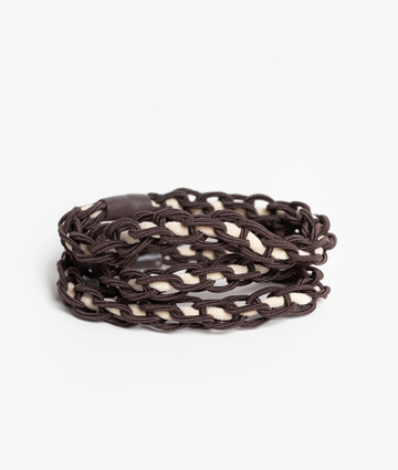Chain Link Hair Tie - Choc