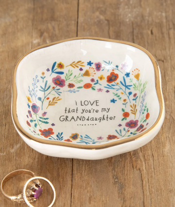 Antiqued Trinket Bowl - Granddaughter