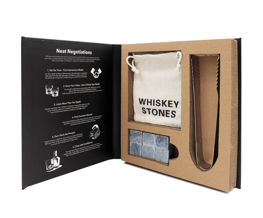The Premium Whiskey Stone Collection - Book Box