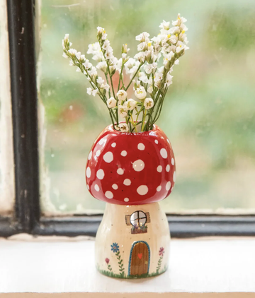 Cutest Little Bud Vase - Mushroom