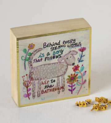 Tiny Block Keepsake - Behind Every Strong Woman