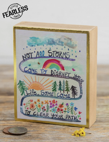 Tiny Block Keepsakes - Not All Storms