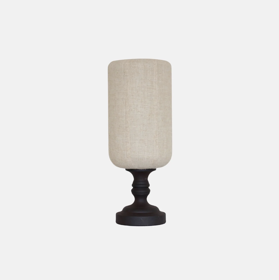 Medina Linen & Glass Lamp