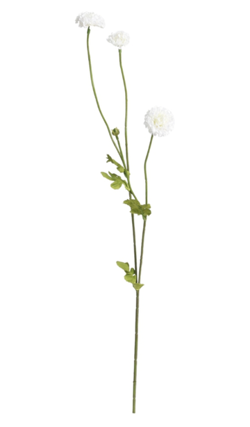 Pompom Spray x4 - White