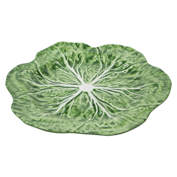 Melamine Geen Cabbage Round Platter - 40cm