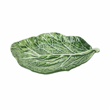 Melamine Green Cabbage Leaf Large Platter - 30cm