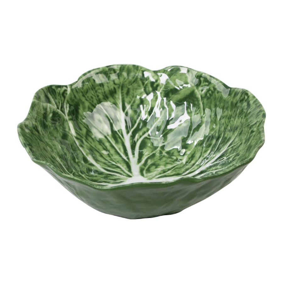 Melamine Green Cabbage Bowl Large - 32cm